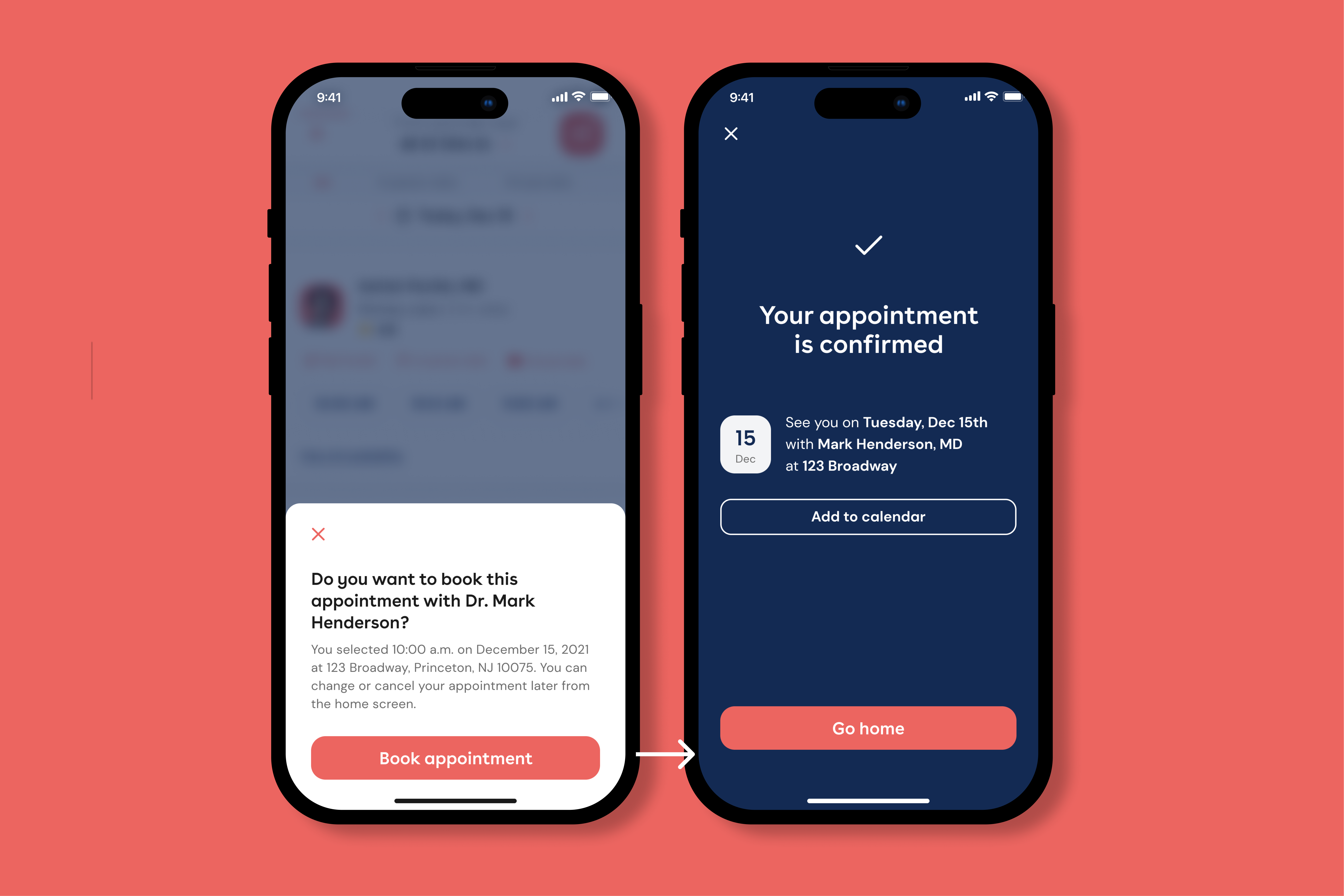 Appointment confirmation
